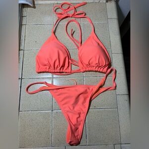 Vibrante orange Bikini Set